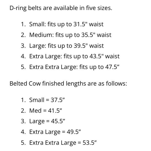 Belted Cow Co Belt Mens Large Football Green Cream D-Ring Canvas USA Made - Picture 8 of 9